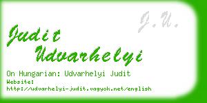 judit udvarhelyi business card